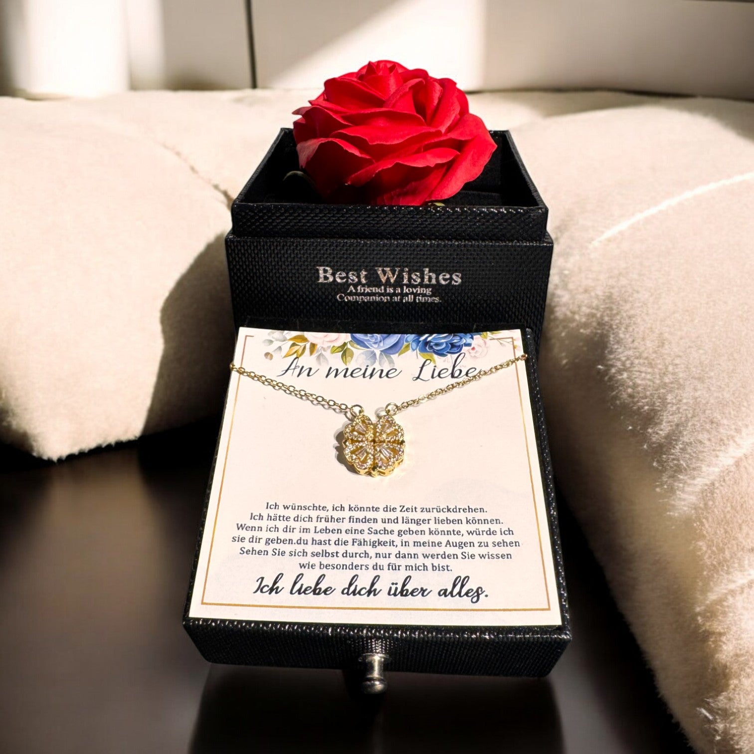 Für die Frau meines Lebens❤️ - Ich liebe dich über alles (vergoldet) C0042-v