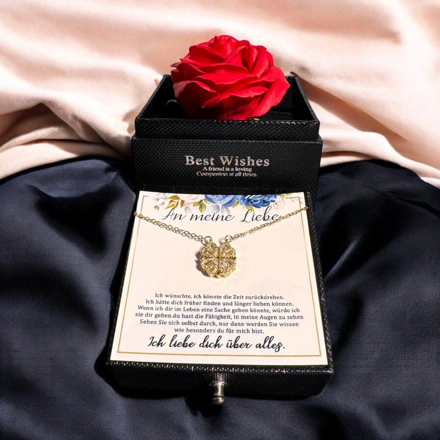 Für die Frau meines Lebens❤️ - Ich liebe dich über alles (vergoldet) C0042-v