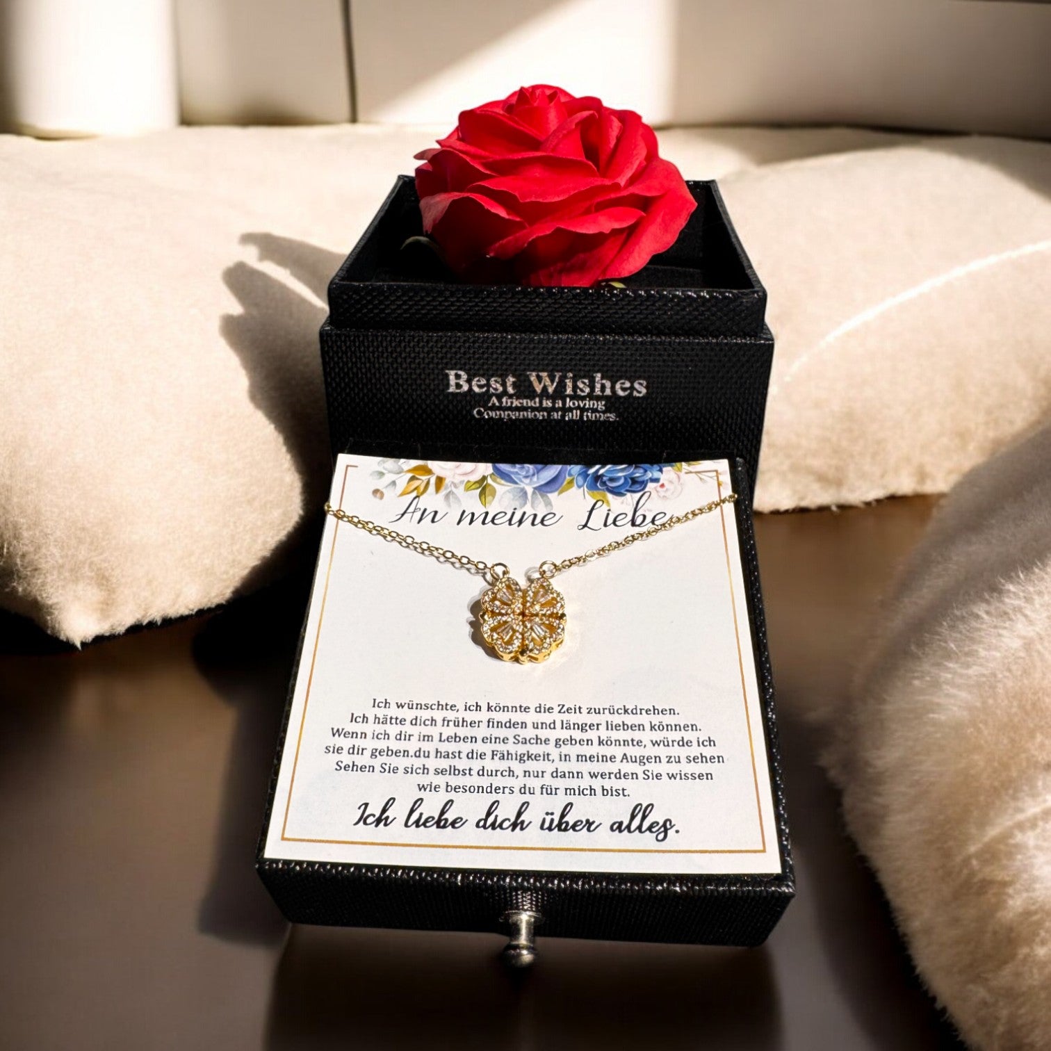 Für die Frau meines Lebens❤️ - Ich liebe dich über alles (vergoldet) C0042-v