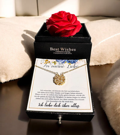 Für die Frau meines Lebens❤️ - Ich liebe dich über alles (vergoldet) C0042-v