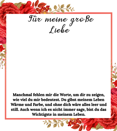 Für die Frau meines Lebens❤️ - Ich liebe dich über alles (vergoldet) C0046-v