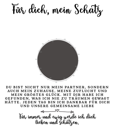 Für die Frau meines Lebens❤️ - Ich liebe dich über alles (vergoldet) C0047-v