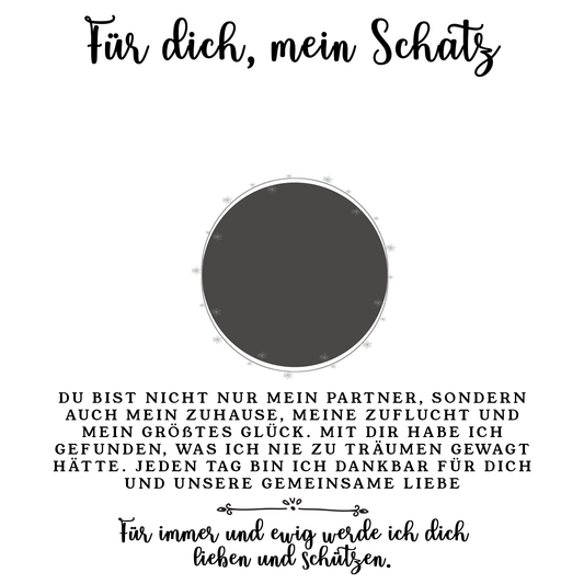 Für die Frau meines Lebens❤️ - Ich liebe dich über alles (vergoldet) C0047-v