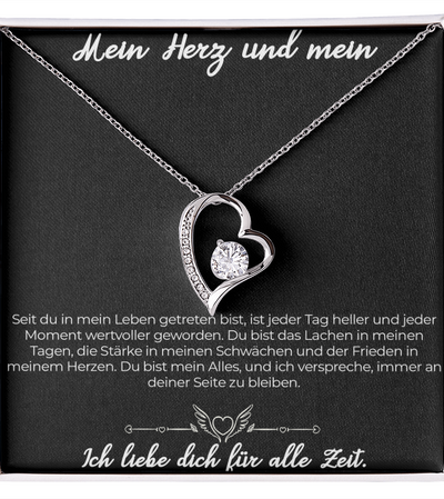 An meine große Liebe - Ich liebe dich über alles (weißgold plattiert) C0043-e