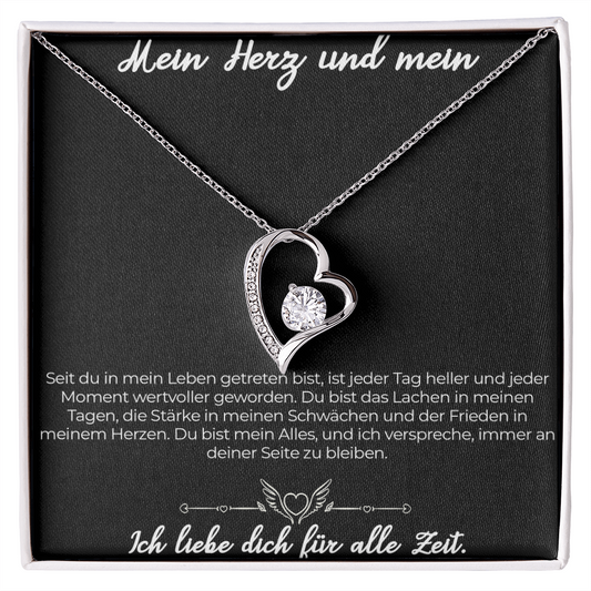 An meine große Liebe - Ich liebe dich über alles (weißgold plattiert) C0043-e