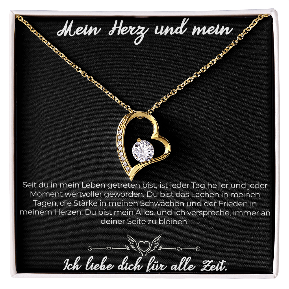 An meine große Liebe - Ich liebe dich über alles (vergoldet) C0043-a