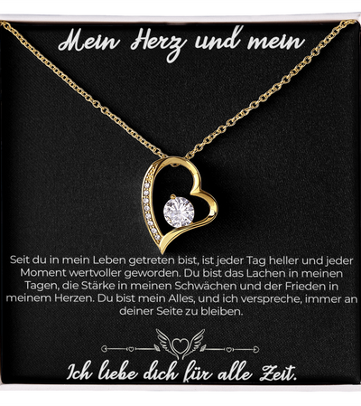 An meine große Liebe - Ich liebe dich über alles (vergoldet) C0043-a