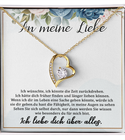 An meine große Liebe - Ich liebe dich über alles (vergoldet) C0042-a