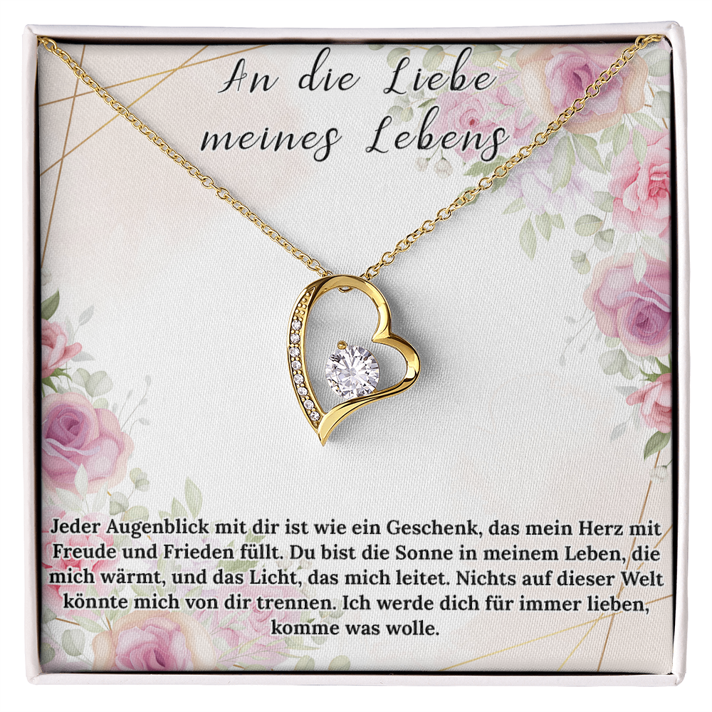 An meine große Liebe - Ich liebe dich über alles (vergoldet) C0051-a