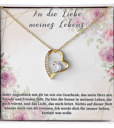 An meine große Liebe - Ich liebe dich über alles (vergoldet) C0051-a