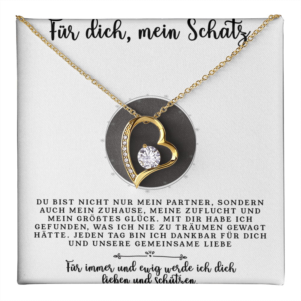 An meine große Liebe - Ich liebe dich über alles (vergoldet) C0047-a