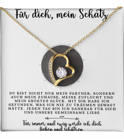 An meine große Liebe - Ich liebe dich über alles (vergoldet) C0047-a